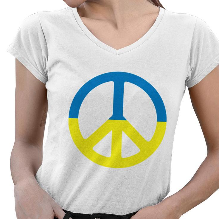 Peace In Ukraine Tshirt Women V-Neck T-Shirt