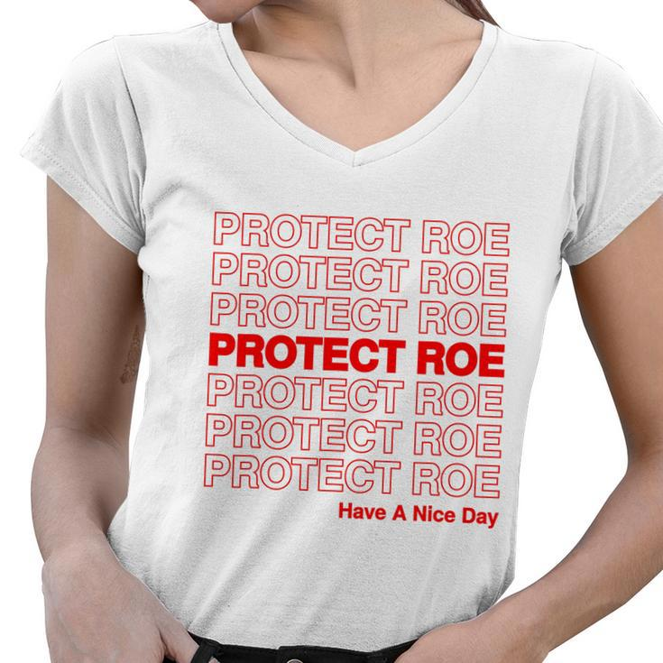 Protect Roe V Wade Pro Choice Feminist Reproductive Rights Design Tshirt Women V-Neck T-Shirt