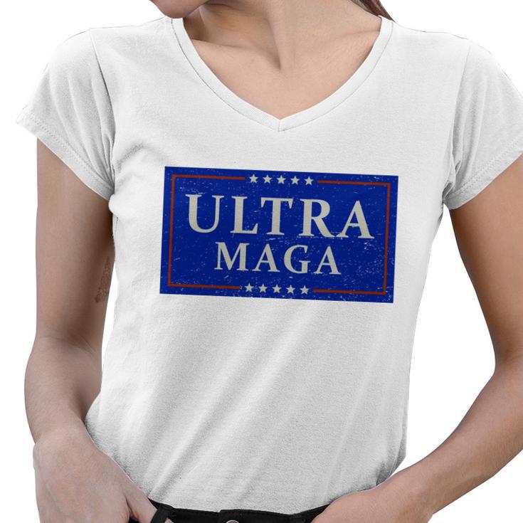 Ultra Maga Anti Joe Biden Ultra Maga  Women V-Neck T-Shirt