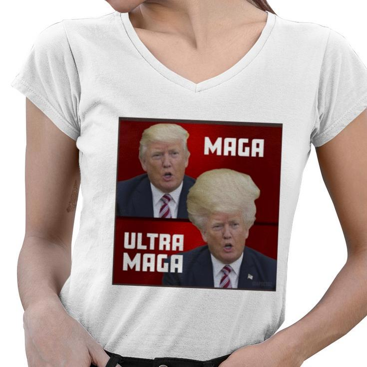 Ultra Maga Donald J Trump Ultra Maga Tshirt Women V-Neck T-Shirt