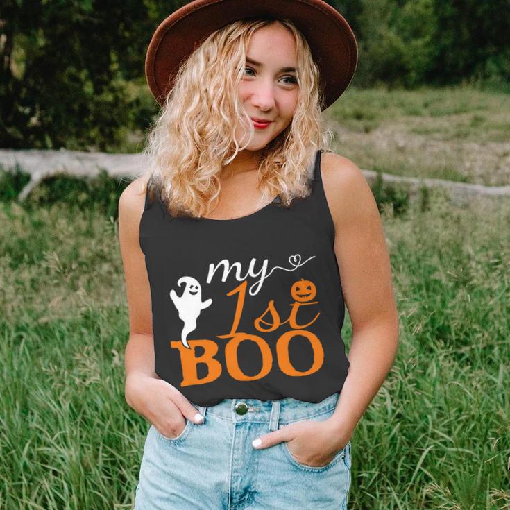 1St Boo Pumpkin Halloween Quote Unisex Tank Top