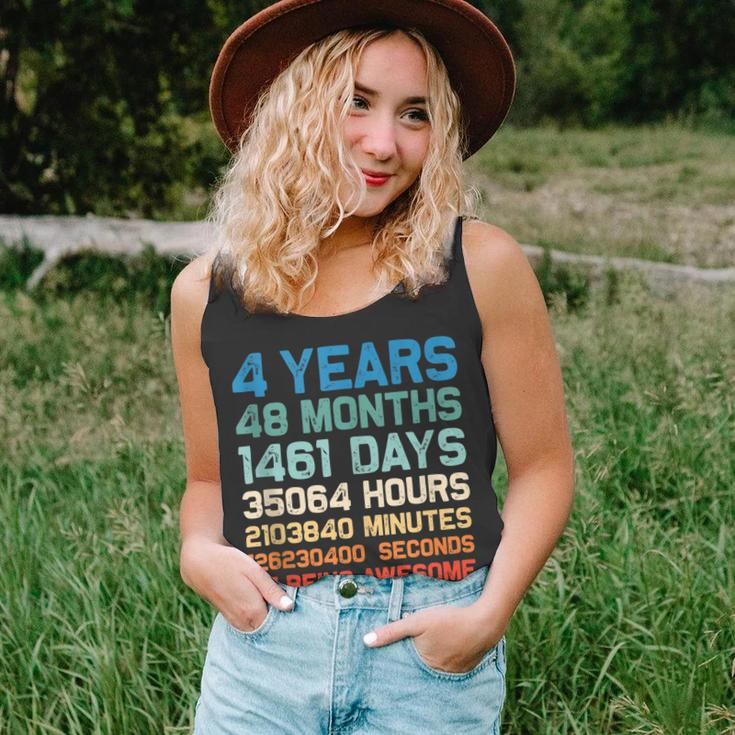 4Th Birthday 4 Years Of Being Awesome Wedding Anniversary V2 Unisex Tank Top