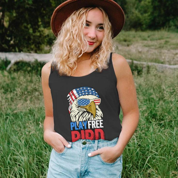 4Th Of July American Flag Bald Eagle Mullet Play Free Bird Gift Unisex Tank Top