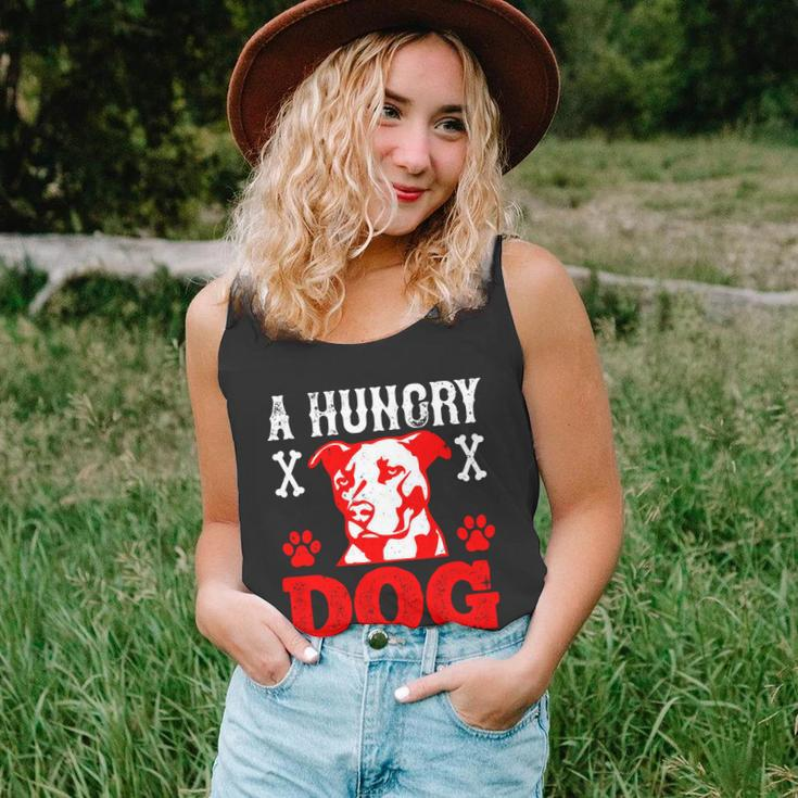A Hungry Dog Hunts Best Dog Lovers Gifts Quote Pitbull Dogs Unisex Tank Top