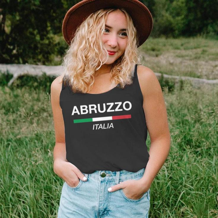 Abruzzo Italian Name Italy Flag Italia Family Surname Unisex Tank Top
