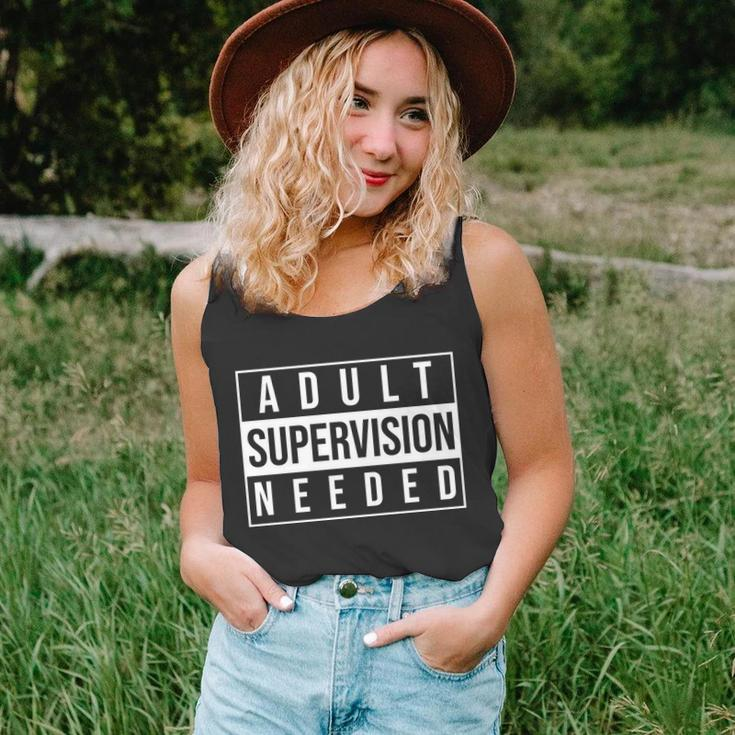 Adult Supervision Needed Funny Gift Unisex Tank Top
