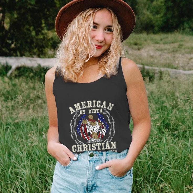 American By Birth Christian For 4Th Of July Unisex Tank Top