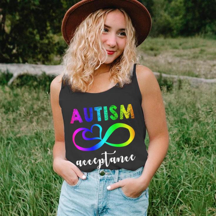 Autism Acceptance Rainbow Tshirt Unisex Tank Top