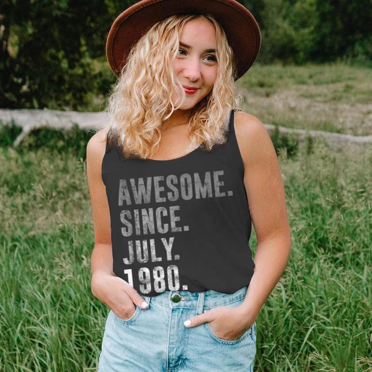 Awesome Since July 1980 42Nd Birthday Vintage 1980 Unisex Tank Top
