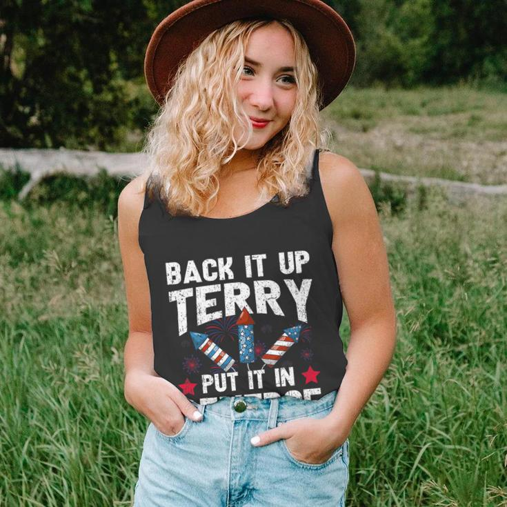 Back It Up Terry Put It In Reverse Firework Flag 4Th Of July Unisex Tank Top