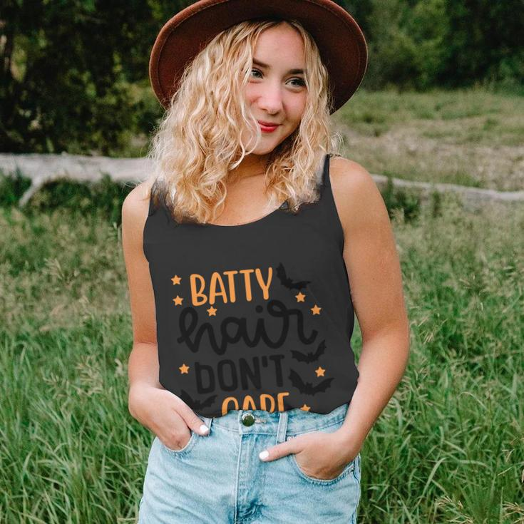 Batty Hair Dont Care Halloween Quote Unisex Tank Top