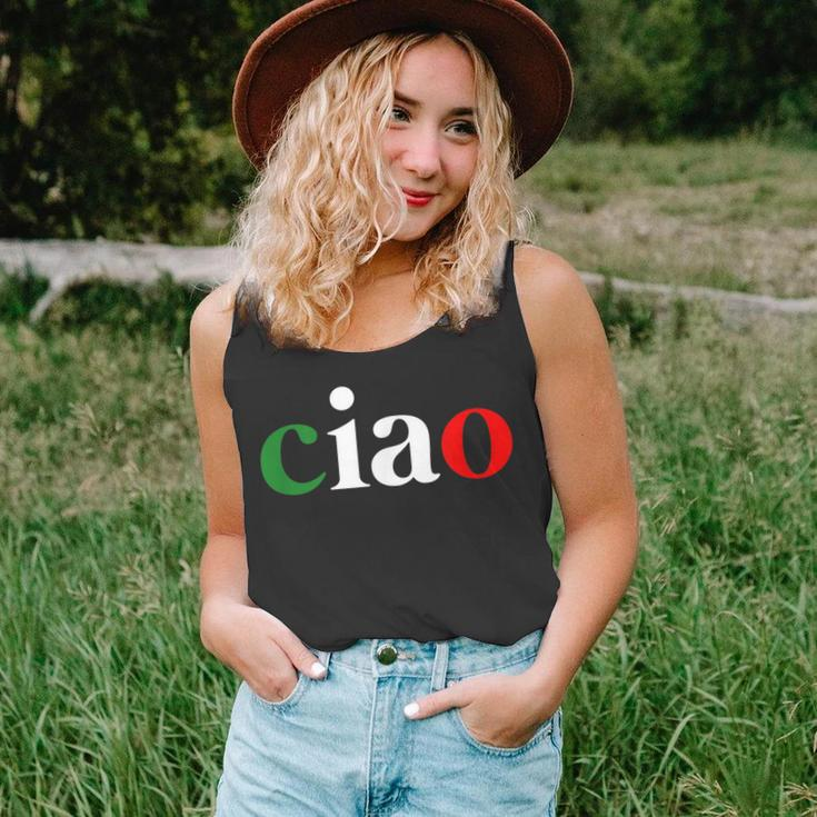 Born In Italy Funny Italian Italy Roots Ciao Men Women Tank Top Graphic Print Unisex