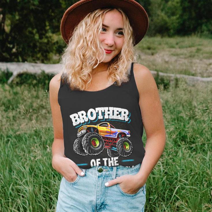 Brother Of The Birthday Boy Monster Truck Birthday Cool Gift Unisex Tank Top