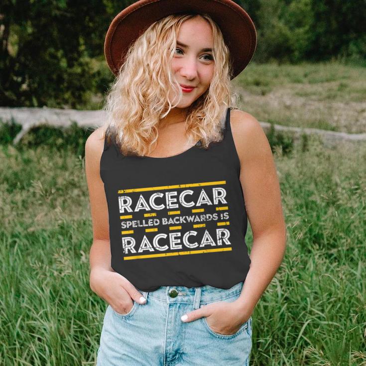 Car Racing Racing Racecar Spelled Backwards Tshirt Unisex Tank Top