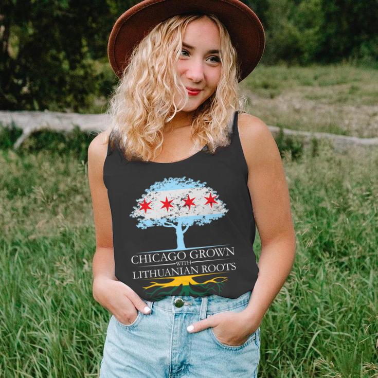 Chicago Grown With Lithuanian Roots Tshirt V2 Unisex Tank Top