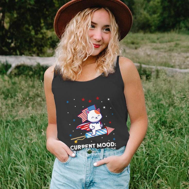 Current Mood Cue The Sparklers 4Th Of July Unisex Tank Top