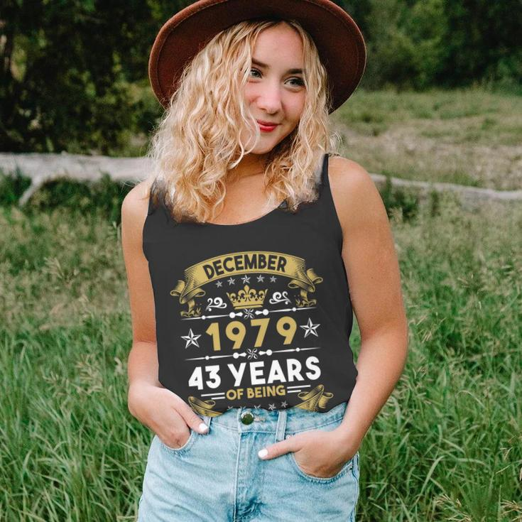 December 1979 43 Years Of Being Awesome Funny 43Rd Birthday Unisex Tank Top