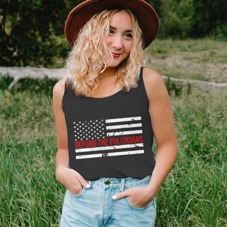 Defund The Politicians American Flag Unisex Tank Top