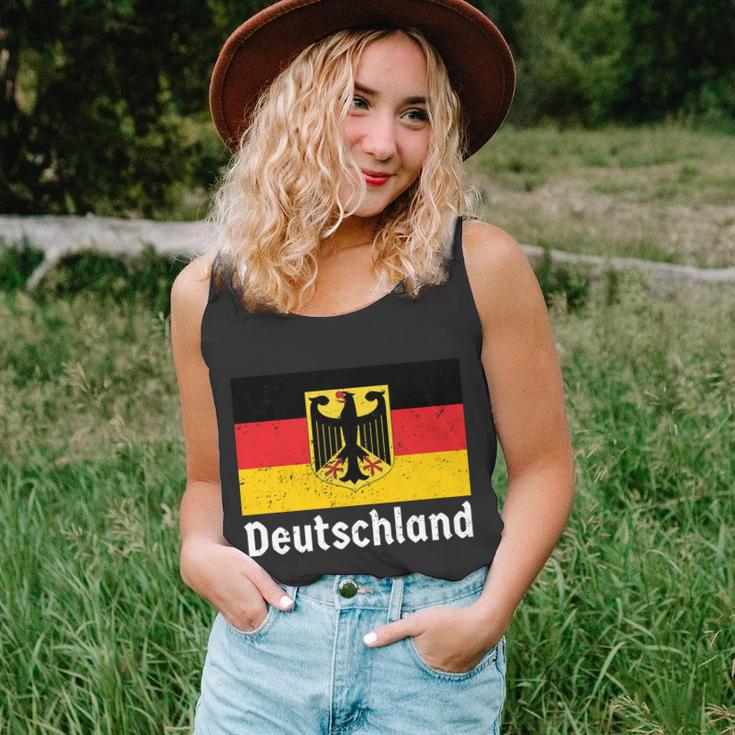 Distress German Deutschland Flag Unisex Tank Top