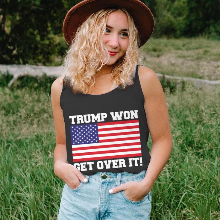 Donald Trump Won Get Over It Usa Flag 45Th President Tshirt Unisex Tank Top