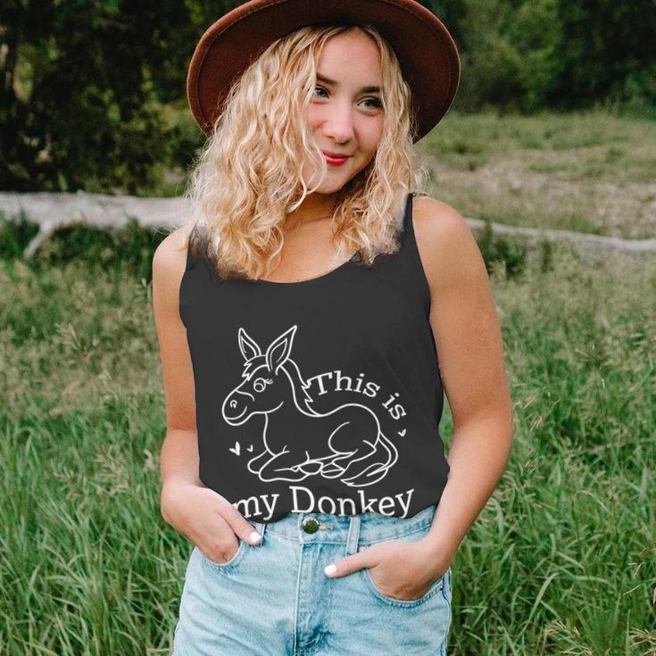 Donkey Funny Saying Cute Mule Farm Animal Gift Unisex Tank Top