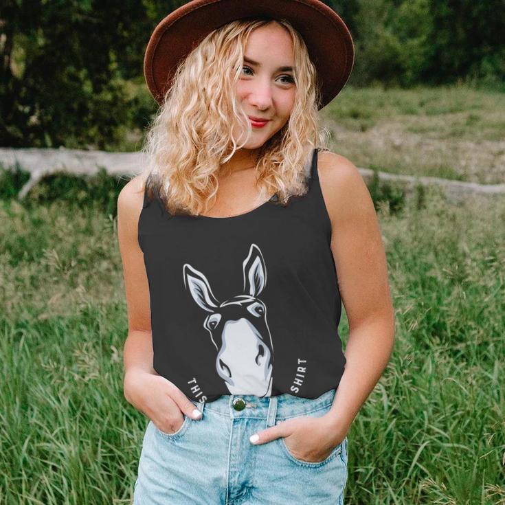 Donkey Funny Saying Cute Mule Farm Animal Gift V2 Unisex Tank Top