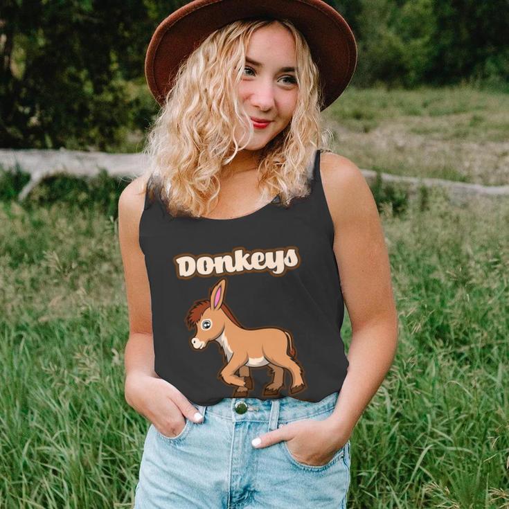 Donkeys Smile Cute Mule Cute Gift Unisex Tank Top