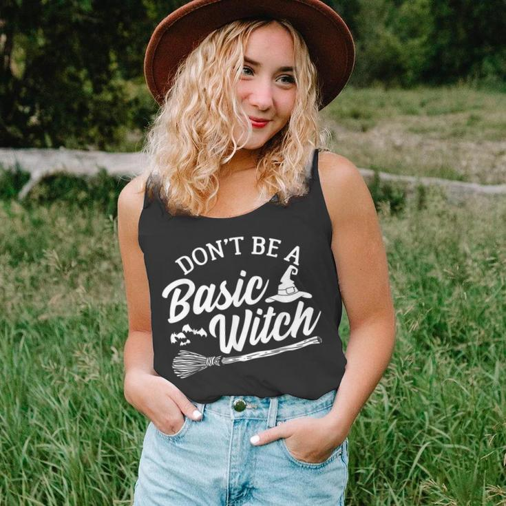 Dont Be A Basic Witch Funny Halloween Witch Costume Unisex Tank Top