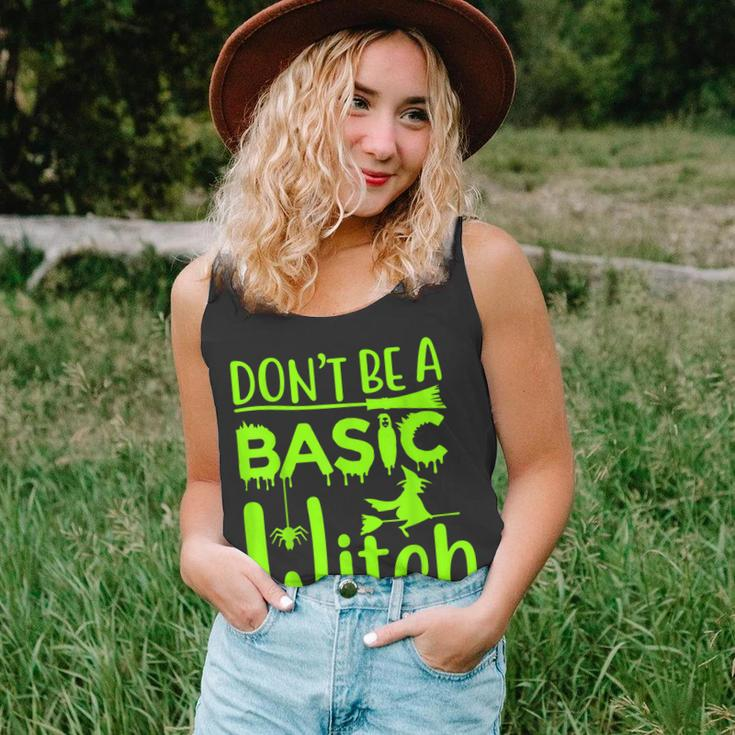 Dont Be A Basic Witch Funny Halloween Women Girl Witches Unisex Tank Top