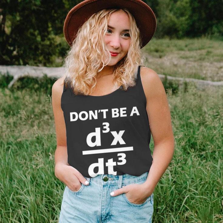 Dont Be A Jerk Mathematics Equation Tshirt Unisex Tank Top