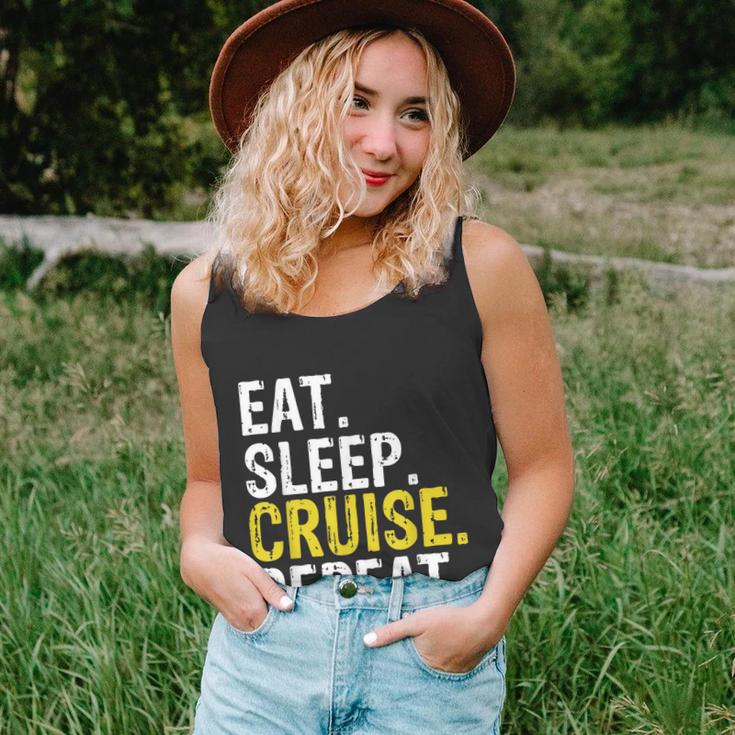 Eat Sleep Cruise Repeat Ferry Ship Unisex Tank Top