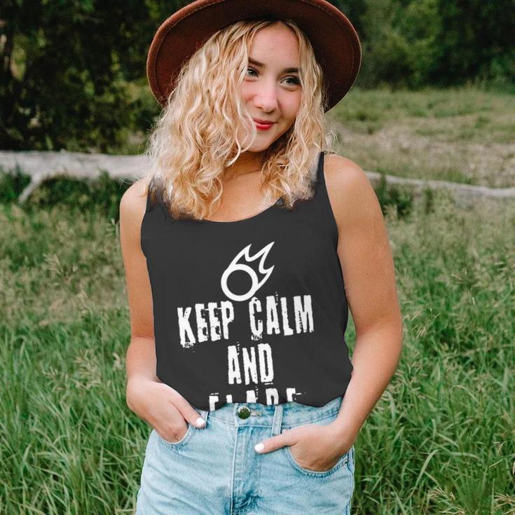 Ff14 Black Mage Keep Calm And Flare Unisex Tank Top