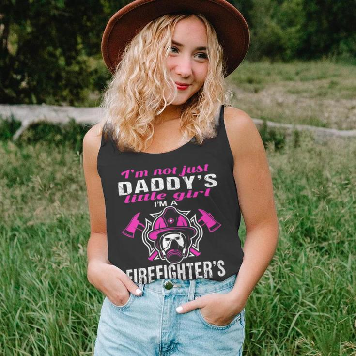 Firefighter Proud Daughter Of Firefighter Dad Funny Firemans Girl Unisex Tank Top