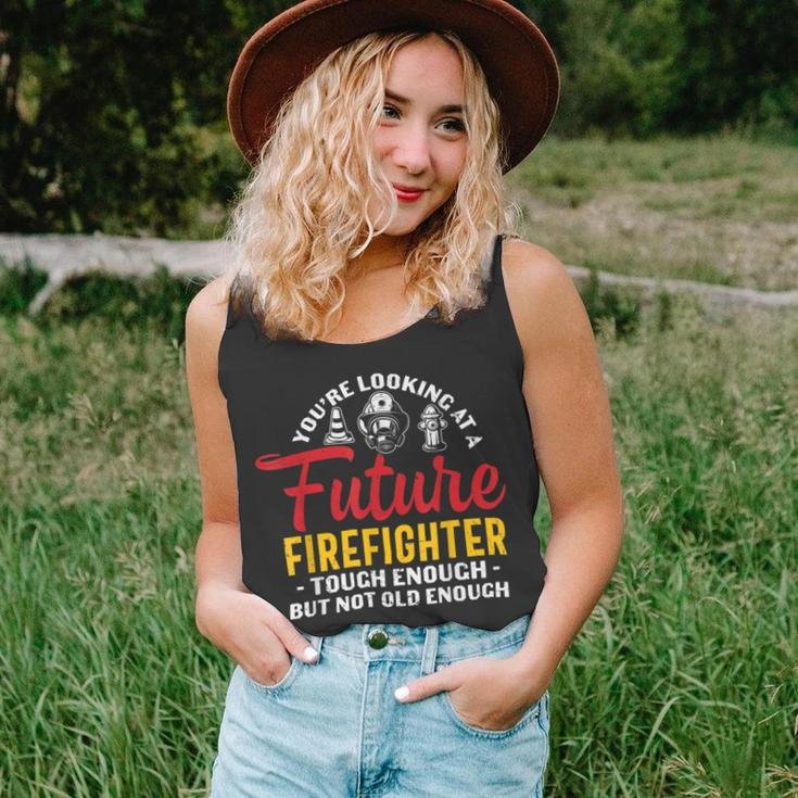 Firefighter You Looking At A Future Firefighter Firefighter V3 Unisex Tank Top