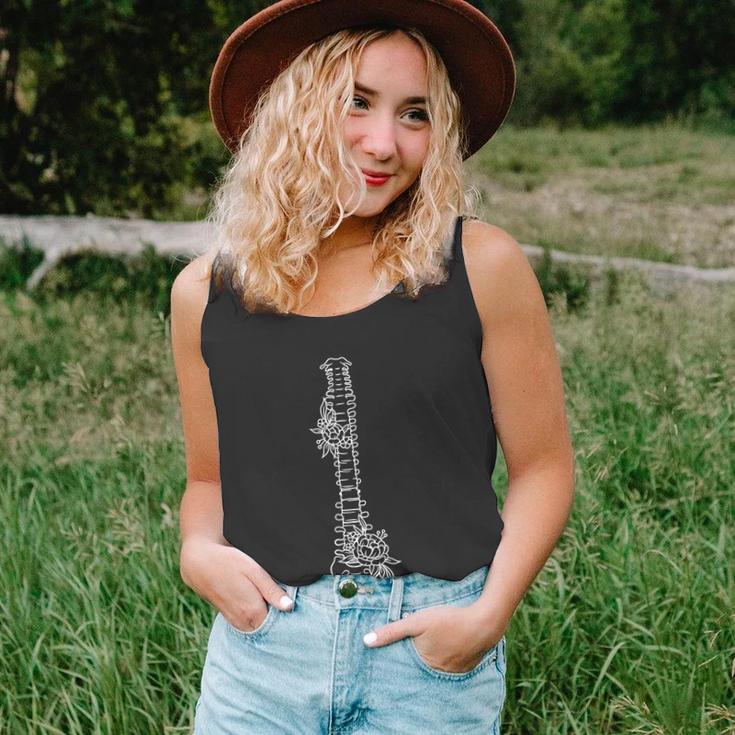 Floral Spine Anatomy Shirt Spine Shirt Spinal Anatomy Unisex Tank Top