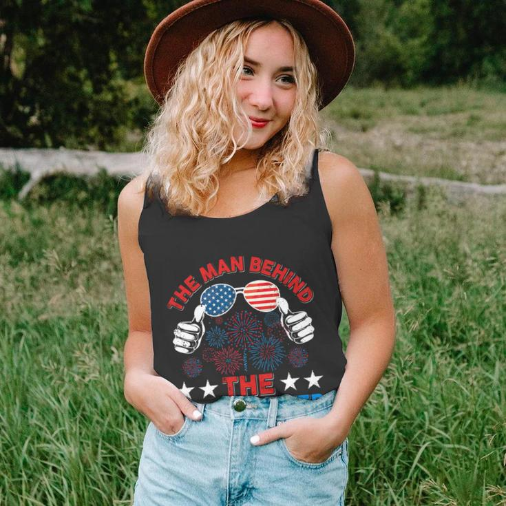 Funny 4Th Of July The Man Behind The Firecracker Patriotic Gift Unisex Tank Top