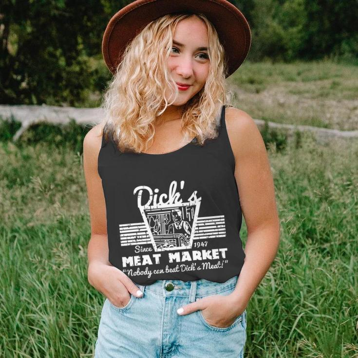 Funny Dicks Meat Market Gift Funny Adult Humor Pun Gift Tshirt Unisex Tank Top