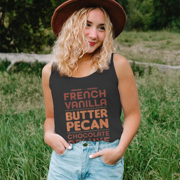 Funny Gift French Vanilla Butter Pecan Chocolate Deluxe Unisex Tank Top