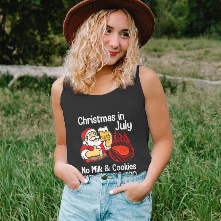 Funny Merry Christmas In July No Milk Cookies Unisex Tank Top