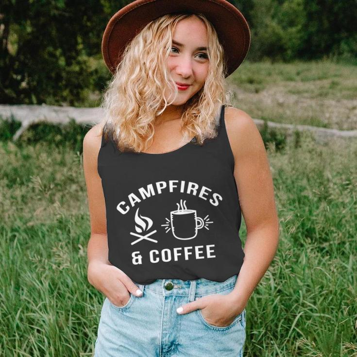 Grateful Glamper Campfires And Coffee Funny Gift For Or Unisex Tank Top
