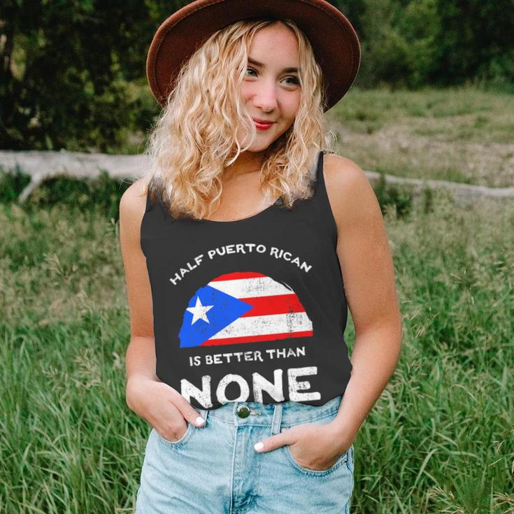 Half Puerto Rican Is Better Than None Pr Heritage Dna Unisex Tank Top