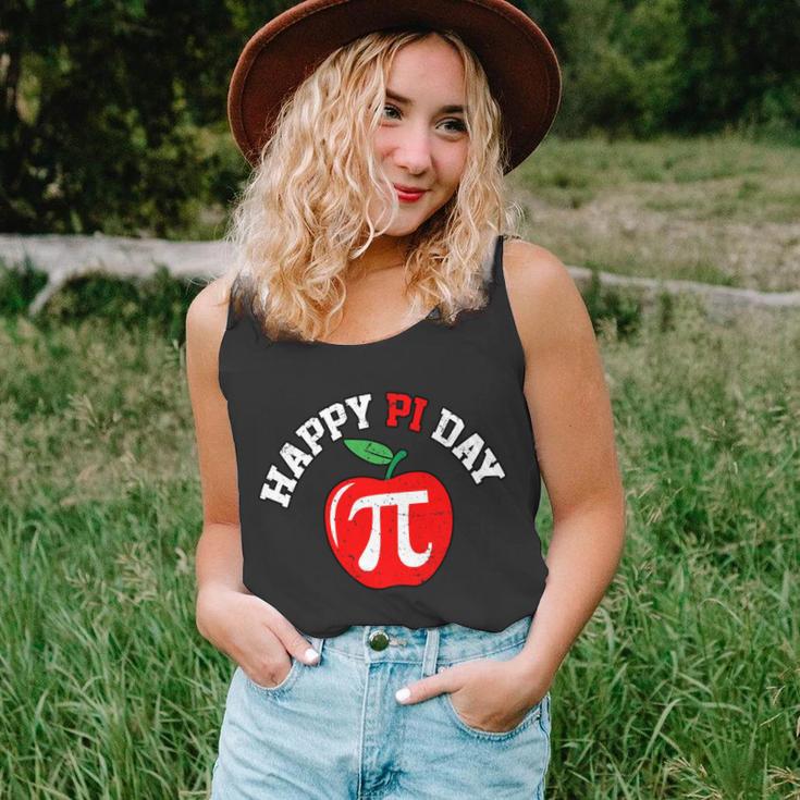 Happy Pi Day Teachers Apple Unisex Tank Top