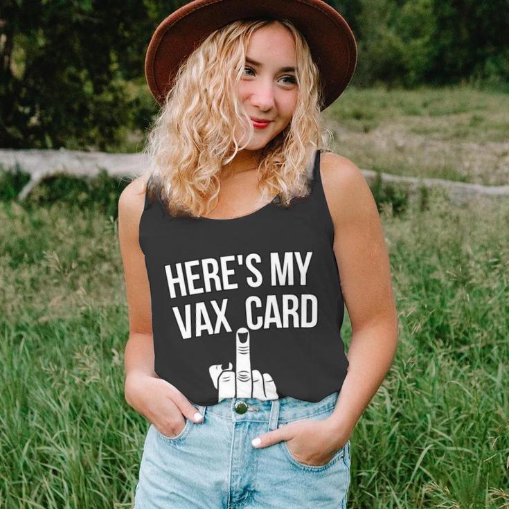 Heres My Vax Card Tshirt Unisex Tank Top