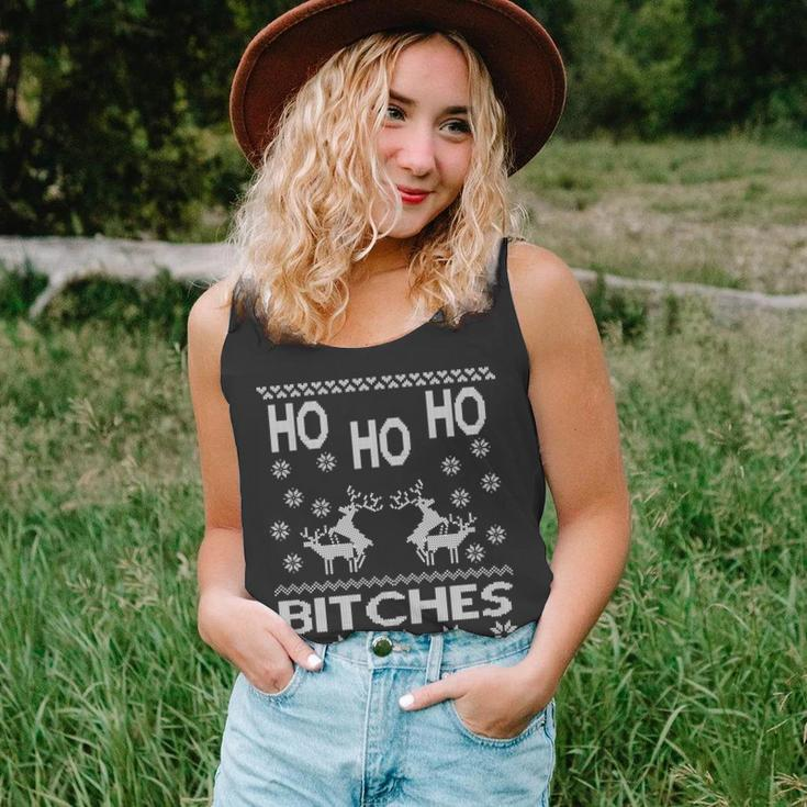 Ho Ho Ho Bitches X-Mas Ugly Christmas Unisex Tank Top