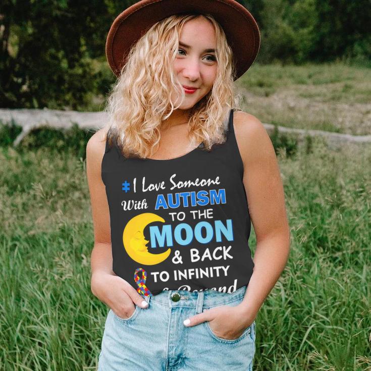 I Love Someone With Autism To The Moon & Back V2 Unisex Tank Top