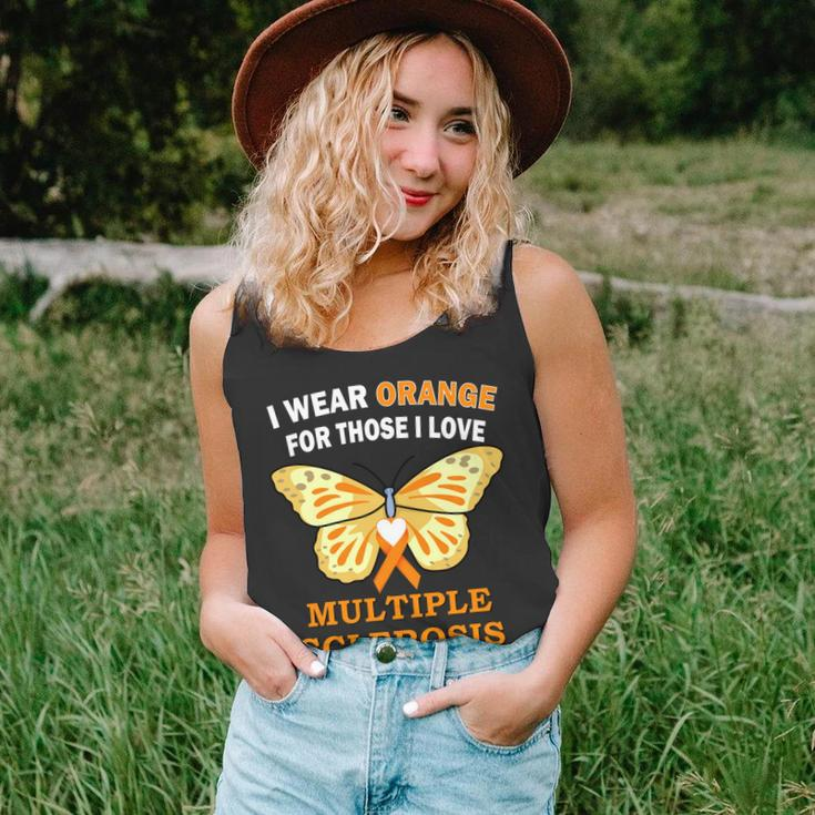 I Wear Orange For Those I Love Ms Multiple Sclerosis Tshirt Unisex Tank Top