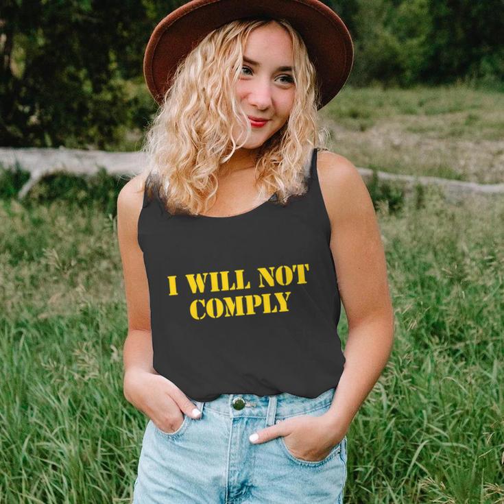 I Will Not Comply Shirt Medical Freedom Shirt No Mandates Tshirt Unisex Tank Top