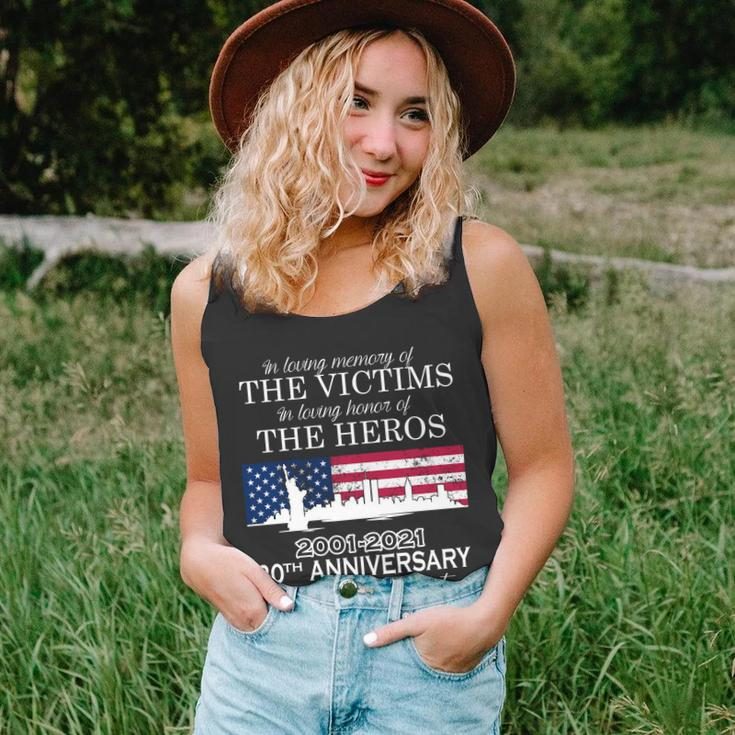 In Loving Memory Of The Victims Heroes 911 20Th Anniversary Tshirt Unisex Tank Top