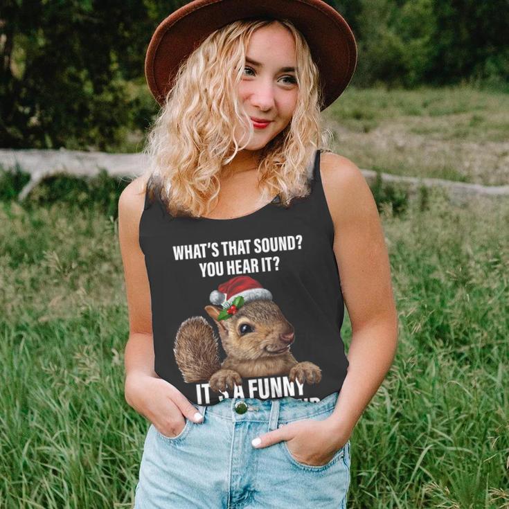 Its A Funny Squeaky Sound Christmas Squirrel Unisex Tank Top