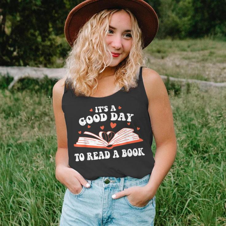 Its Good Day To Read Book Funny Library Reading Lovers Unisex Tank Top